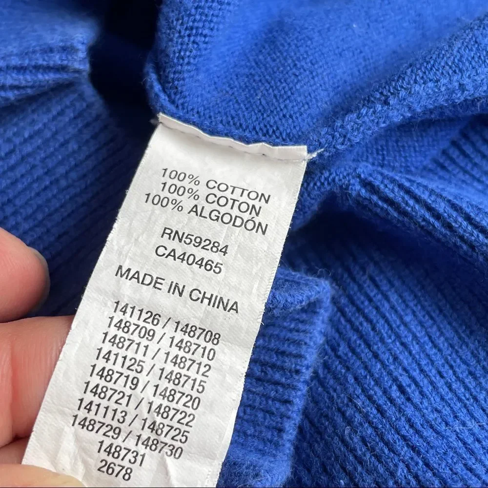 The Children’s Place Boys Royal Blue V-Neck Sweater Size Medium 7/8